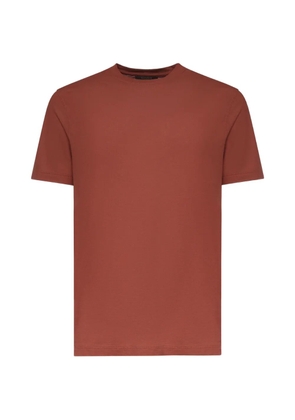 Zanone crew-neck T-shirt - Brown