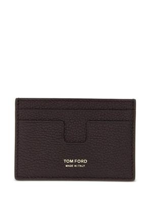 TOM FORD embossed-logo cardholder - Red