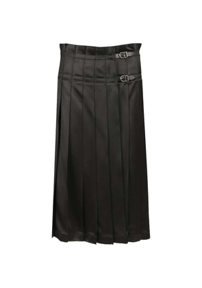 Durazzi Milano pleated buckle skirt - Black