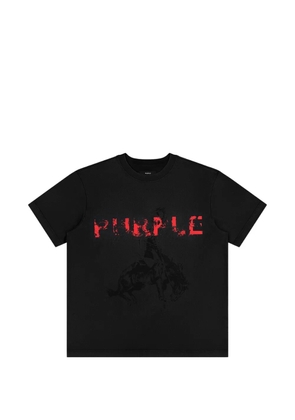 Purple Brand riding T-shirt - Black
