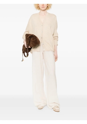 absolut cashmere V-neck buttoned cardigan - Neutrals