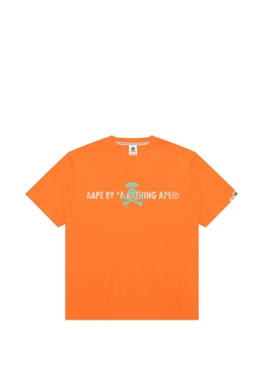 AAPE BY *A BATHING APE® print T-shirt - Orange