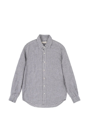 original vintage style check-pattern shirt - White