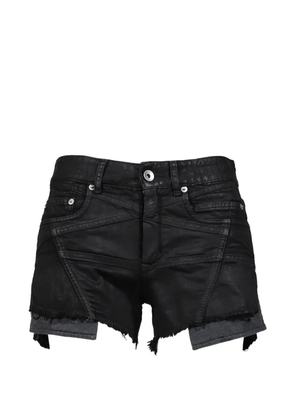 Rick Owens DRKSHDW Lana Cut Offs frayed shorts - Black
