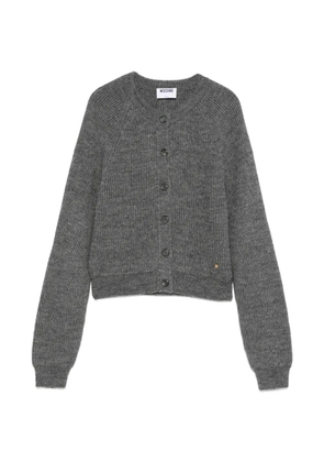 Moschino buttoned ribbed cardigan - Grey