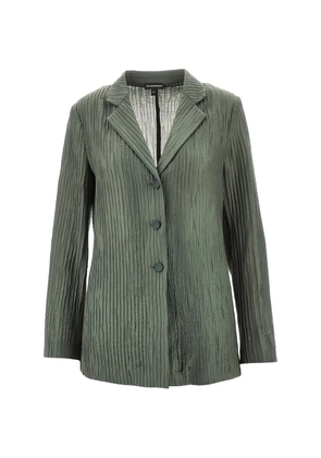 Emporio Armani pleated blazer - Green
