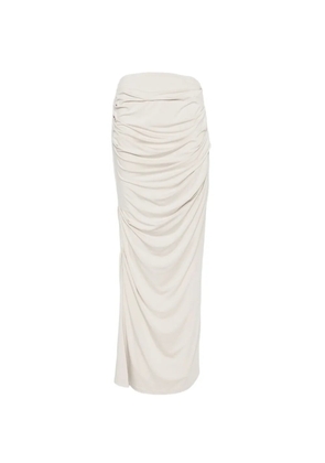ENTIRE STUDIOS ruched drape maxi skirt - Grey
