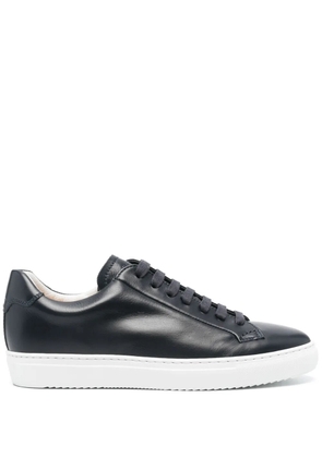 Doucal's leather low-tops sneakers - Blue