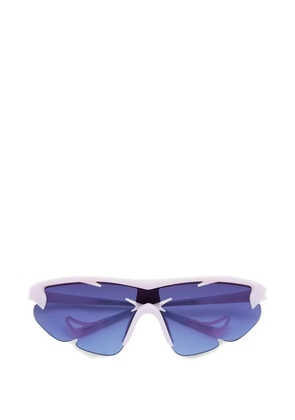 District Vision Junya Racer cut-out sunglasses - Blue