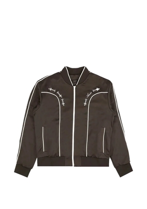 AMIRI graphic-details bomber jacket - Brown