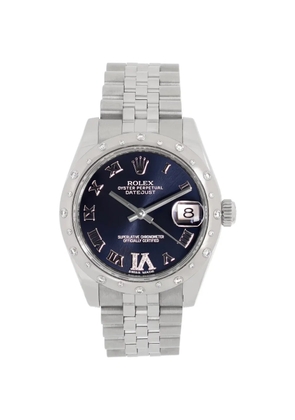 Rolex Diamond Roman Datejust 31mm watch - Blue