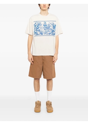 Melt graphic-print T-shirt - Neutrals