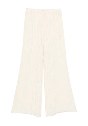 Forte Forte textured wide-leg trousers - Neutrals