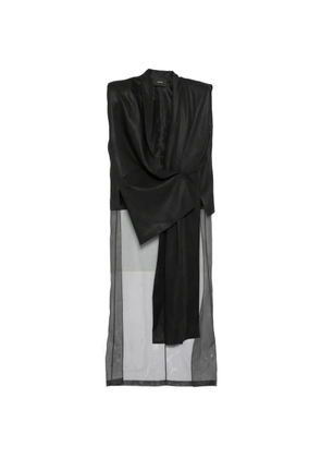 GAZ DE LIN sleeveless jacket - Black