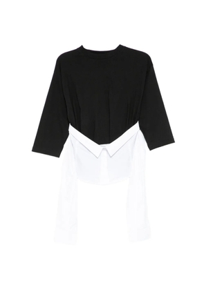 pushBUTTON layered T-shirt - Black