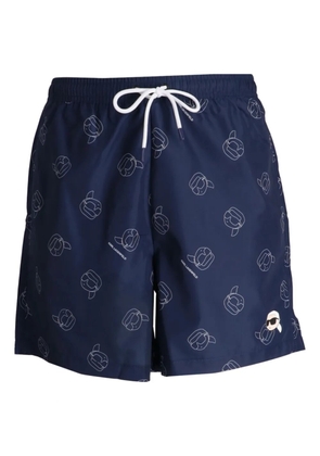 Karl Lagerfeld Ikon swim shorts - Blue