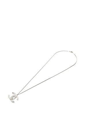 CHANEL Pre-Owned 2011 CC rhinestone necklace - Silver