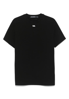 Karl Lagerfeld logo-appliqué T-shirt - Black
