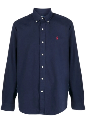 Polo Ralph Lauren Polo Pony button-up cotton shirt - Blue