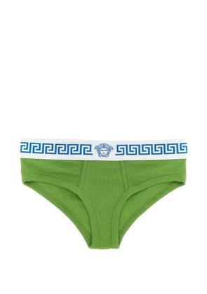 Versace Medusa ribbed briefs - Green