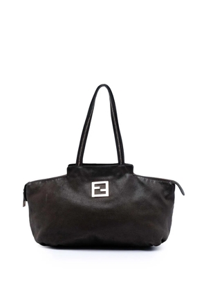 Fendi Pre-Owned 2016-2025 Medium FF Nubuck Chains tote bag - Brown