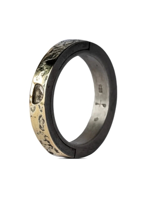 Parts of Four 18kt gold-plated Sistema diamond sterling-silver ring