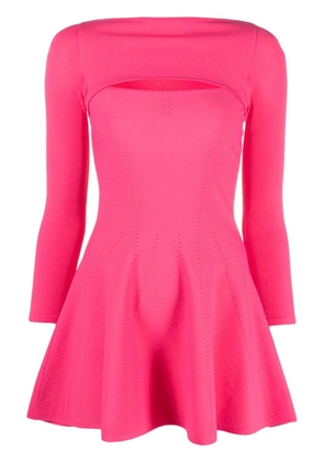 DSQUARED2 cut-out flared mini dress - Pink