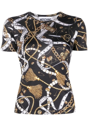 Moschino graphic-print T-shirt - Black