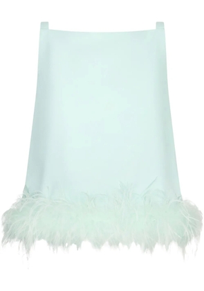 LIU JO feather-trim blouse - Green