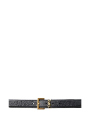 Saint Laurent logo-buckle belt - Black
