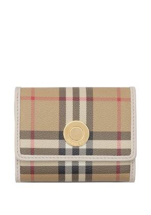 Burberry small Check folding wallet - Neutrals