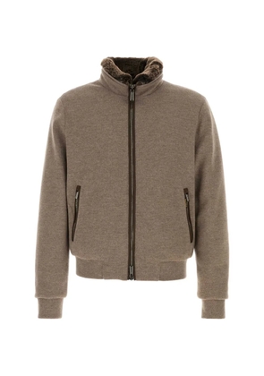 Moorer zip-fastening jacket - Brown