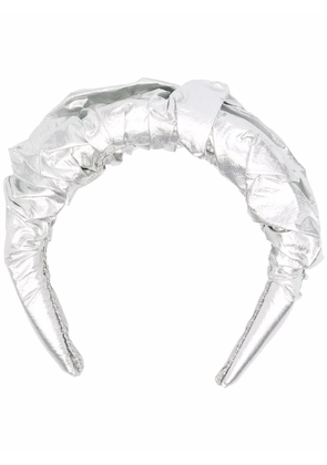 RED(V) gathered-detail padded headband - Silver