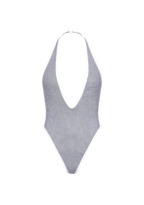 Diesel Allie-D-Core houndstooth swimsuit - Grey