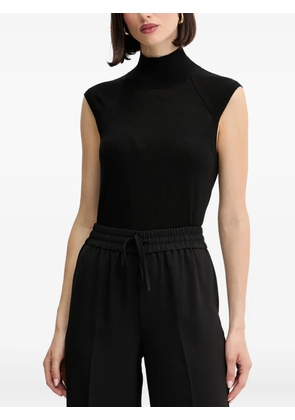 BOSS high-neck sleeveless top - Black