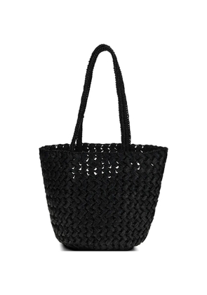 The Row Estelle braided tote bag - Black