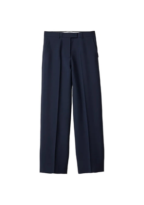 Miu Miu logo-detail trousers - Blue