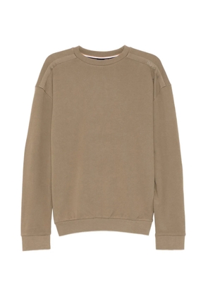 BOSS logo-embroidered sweatshirt - Neutrals