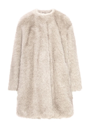 Max Mara faux-fur coat - Neutrals