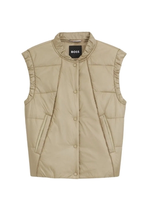 BOSS water-repellent quilted gilet - Neutrals