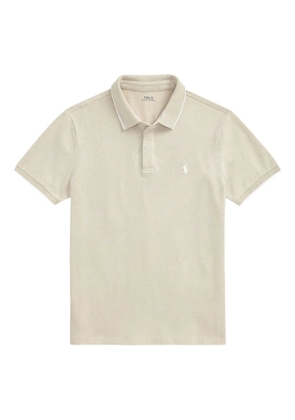 Polo Ralph Lauren slim-cut mesh polo shirt - Neutrals