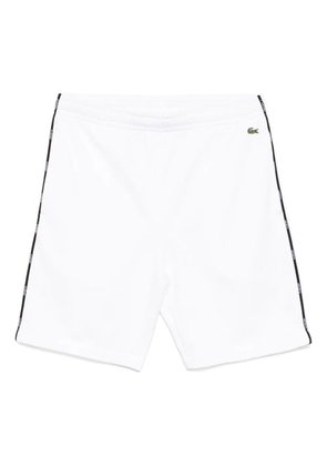 Lacoste Logo Trim Cotton Fleece shorts - White