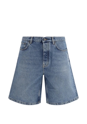 Off-White Arrow-motif denim shorts - Blue