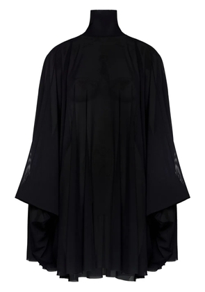 MM6 Maison Margiela semi-sheer mini dress - Black