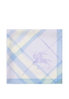 Burberry watercolour Check silk scarf - Purple