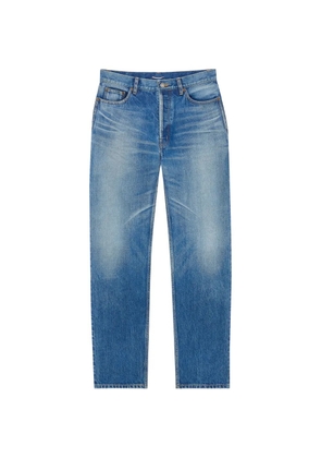 Saint Laurent buttoned cotton jeans - Blue