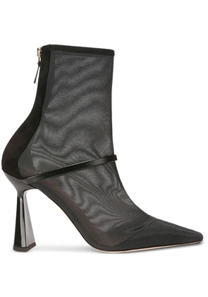 Malone Souliers pointed-toe mesh ankle boots - Black
