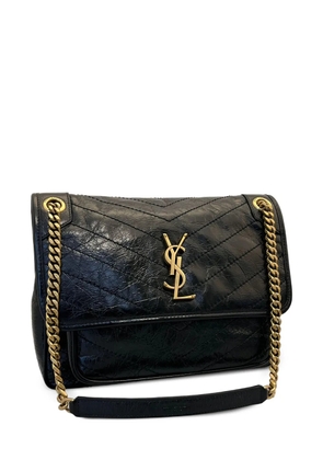 Saint Laurent Niki chevron chain shoulder bag - Black
