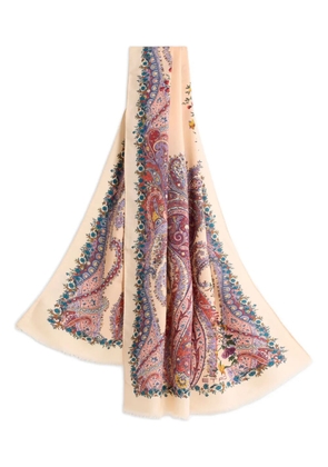 ETRO paisley floral print scarf - Neutrals