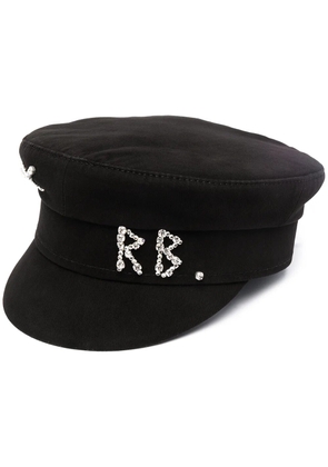 Ruslan Baginskiy logo-print baker boy cap - Black